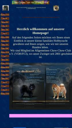 Vorschau der mobilen Webseite www.chows-von-der-wieseck-aue.de, Von der Wieseck-Aue