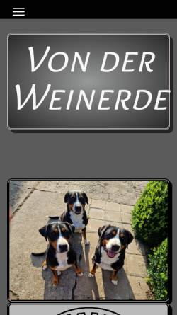 Vorschau der mobilen Webseite www.vonderweinerde.de, Grosse Schweizer Sennenhunde von der Weinerde