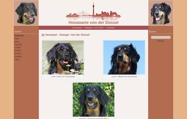 Vorschau von www.hovawarte-von-der-duessel.de, Von der Düssel