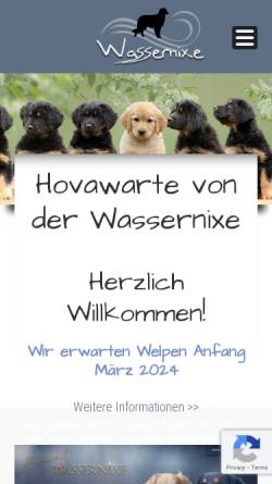 Vorschau der mobilen Webseite www.wassernixe.at, Von der Wassernixe