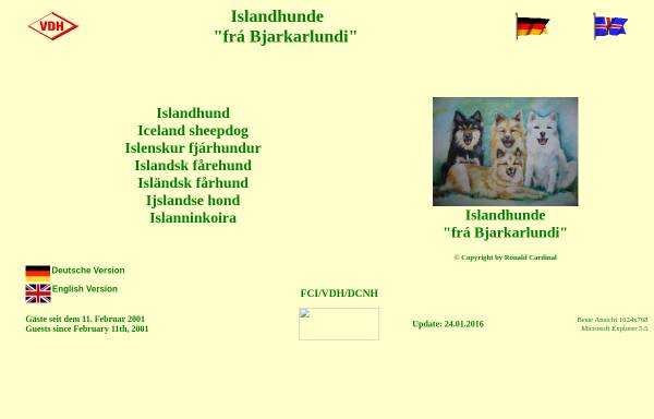 Vorschau von www.islandhund.de, Frá Bjarkarlundi