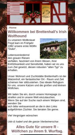 Vorschau der mobilen Webseite www.brettenhalls.de, Brettenhall's