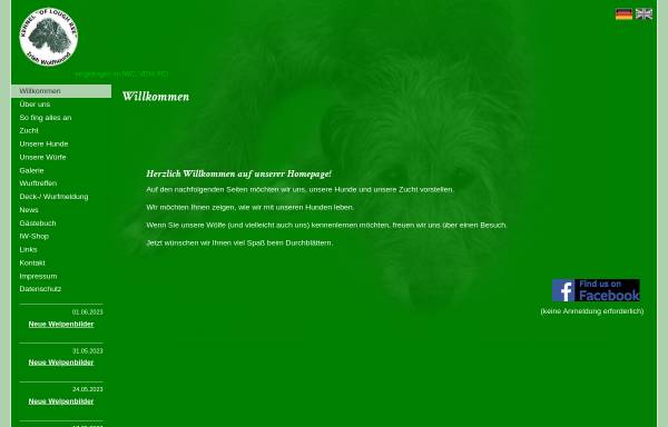 Vorschau von www.irish-wolfhound-of-lough-ree.de, Of Lough Ree