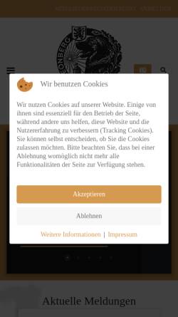 Vorschau der mobilen Webseite www.leonberger-hunde.de, Deutscher Club für Leonberger Hunde e.V.