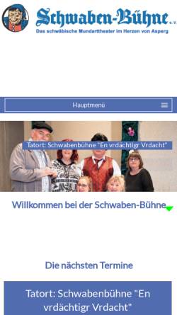 Vorschau der mobilen Webseite www.schwaben-buehne.de, Asperg, Schwaben-Bühne