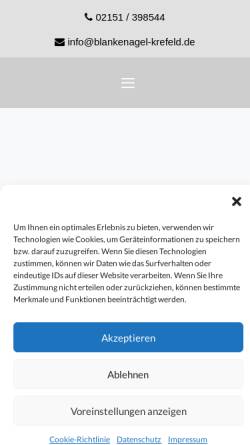 Vorschau der mobilen Webseite blankenagel-krefeld.de, Vom Rauen Stein