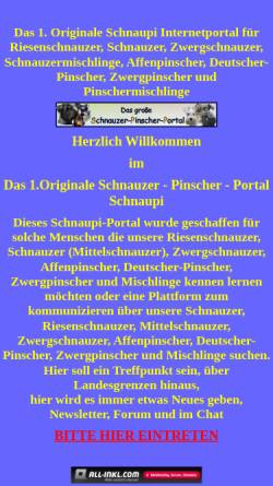Vorschau der mobilen Webseite www.schnauzer-portal.de, Schnauzer Pinscher Portal