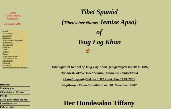 Vorschau von tibetspaniel-behrendt.de, Tsug Lag Kang