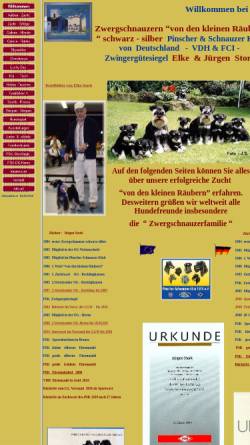 Vorschau der mobilen Webseite www.zwergschnauzer.biz, Schwarz-silber Zucht von den kleinen Räubern