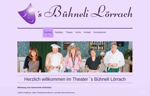 Vorschau von www.buehneli.de, Lörrach, ´s Bühneli-Theater