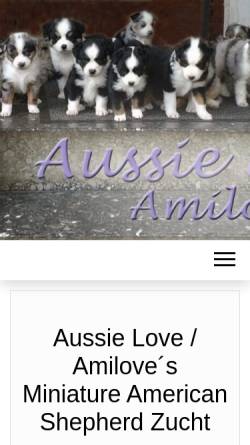 Vorschau der mobilen Webseite www.miniatureaustralianshepherd.de, Aussie Love