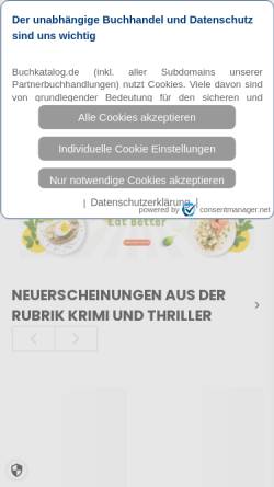 Vorschau der mobilen Webseite www.buchweda.de, Buchhandlung Peter Weda GmbH