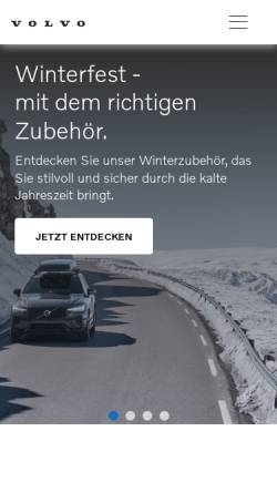 Vorschau der mobilen Webseite www.volvocars-haendler.de, Kiso Automobile GmbH
