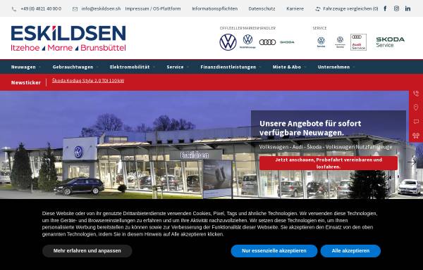 Vorschau von eskildsen.sh, Eskildsen GmbH & Co KG
