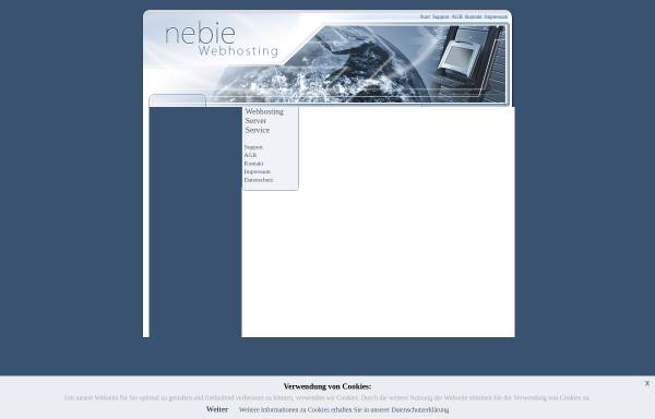 Vorschau von www.nebie.de, nebie webhosting
