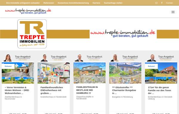 Vorschau von www.trepte-immobilien.de, Trepte-Immobilien GmbH