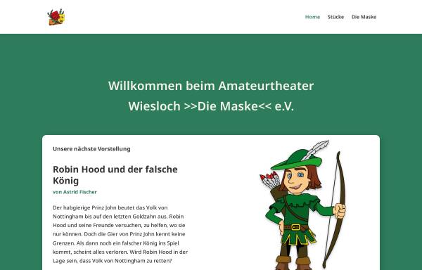 Vorschau von www.theater-diemaske.de, Wiesloch, Die Maske Amateurtheater Wiesloch e. V.