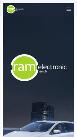 Vorschau der mobilen Webseite www.ram-electronic-gmbh.de, RAM electronic GmbH