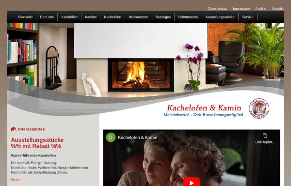 Vorschau von www.kachelofen-und-kamin.de, Kachelofen und Kamin, Dieter Brose