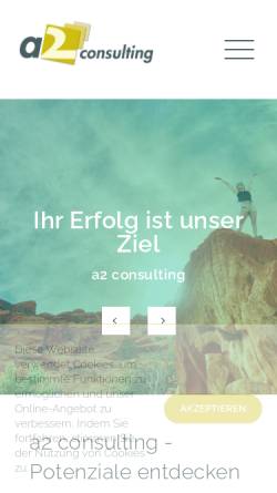Vorschau der mobilen Webseite www.a2-consulting.de, A2-consulting, Anne Ahlers