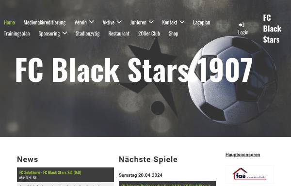 Vorschau von www.blackstars.ch, FC Black-Stars Basel