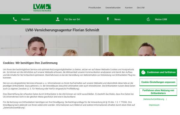 Vorschau von f-schmidt.lvm.de, LVM-Servicebüro Friedhelm Schmidt