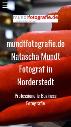 Vorschau der mobilen Webseite www.mundtfotografie.de, Natascha Mundt, Fotografie