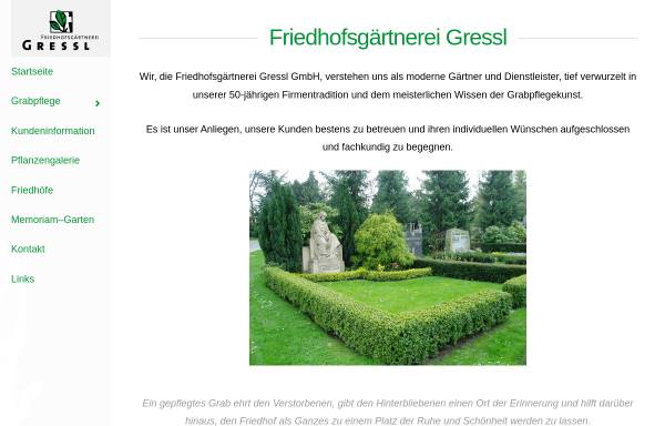 Vorschau von www.gressl.de, Friedhofsgärtnerei Gressl