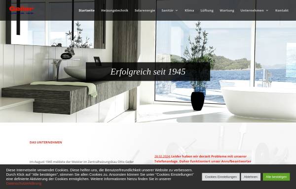 Vorschau von geiler-gmbh.de, Otto Geiler GmbH + Co KG