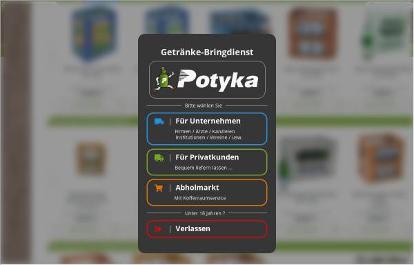 Vorschau von www.potyka.com, Getränke-Bringdienst Potyka