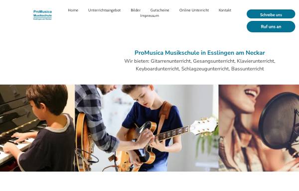 Vorschau von www.promusica-musikschule.de, ProMusica Musikschule