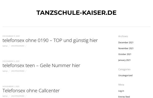 Vorschau von www.tanzschule-kaiser.de, Tanzschule Kaiser