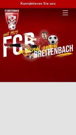 Vorschau der mobilen Webseite www.fcbreitenbach.ch, FC Breitenbach