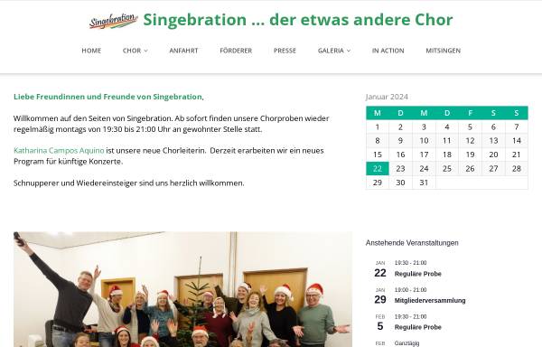 Vorschau von www.singebration.de, Singebration e.V.