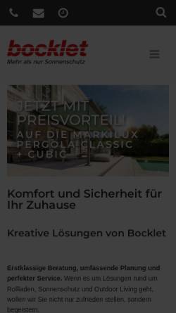 Vorschau der mobilen Webseite www.bocklet.info, Karl Bocklet GmbH