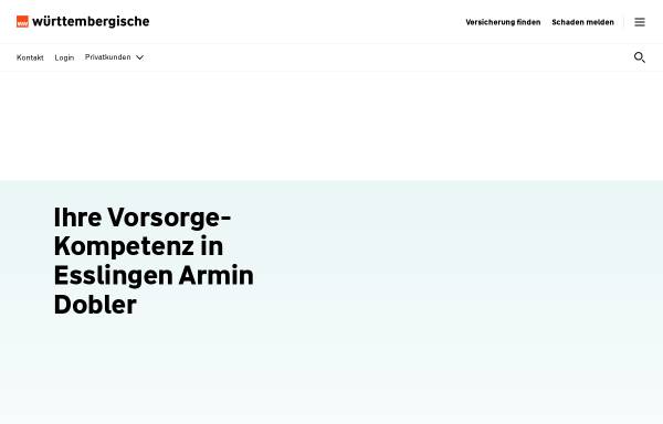 Vorschau von www.wuerttembergische.de, Versicherungsbüro Armin Dobler