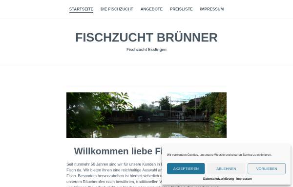 Vorschau von www.fischzucht-bruenner.de, Fischzucht Brünner GbR