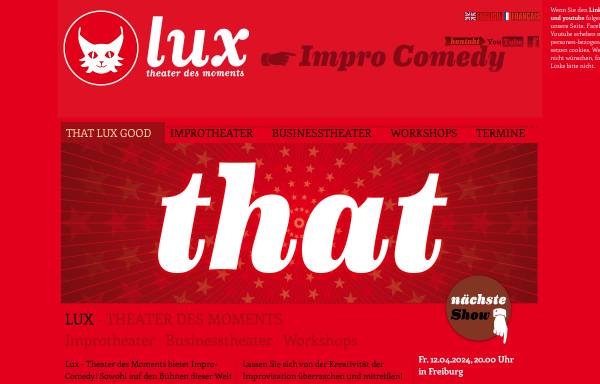 Vorschau von www.theater-lux.de, Lux - Theater des Moments