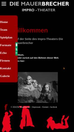 Vorschau der mobilen Webseite mauerbrecher.de, Die Mauerbrecher