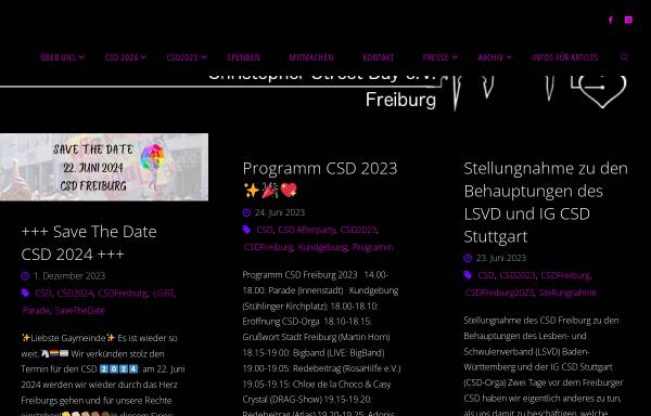Vorschau von freiburg-pride.de, CSD Freiburg e.V.