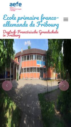 Vorschau der mobilen Webseite www.dfgs.fr.bw.schule.de, Deutsch-Französische Grundschule