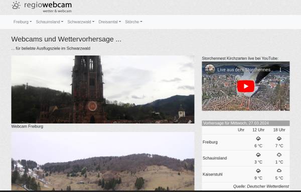 Vorschau von regiowebcam.de, Schauinsland WebCams