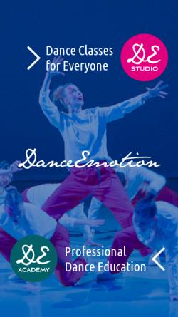 Vorschau der mobilen Webseite danceemotion.de, Dance Emotion - Schule für Ballett und Jazztanz