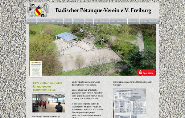 Vorschau von www.boule-bpv.de, Badischer Pétanque Verein
