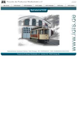Vorschau der mobilen Webseite www.fdfs.de, Freunde der Freiburger Straßenbahn e.V.