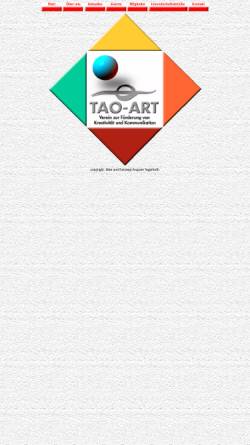 Vorschau der mobilen Webseite www.tao-art.de, Tao-Art e. V.