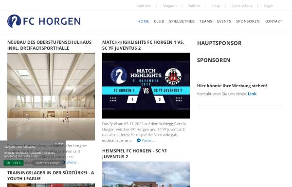 Vorschau von www.fchorgen.ch, FC Horgen