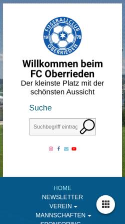 Vorschau der mobilen Webseite www.fco.ch, FC Oerlikon