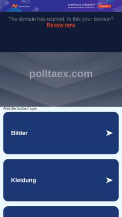 Vorschau der mobilen Webseite www.polltaex.com, Polltäx
