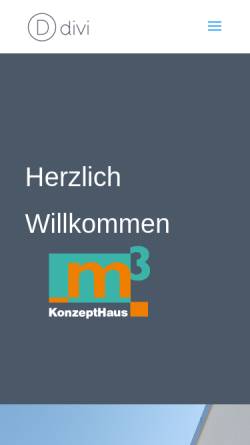 Vorschau der mobilen Webseite m3-konzepthaus.de, M3 Konzept Haus GmbH